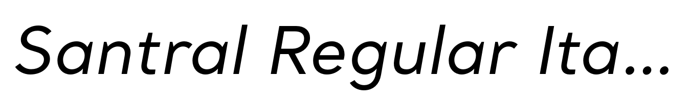 Santral Regular Italic
